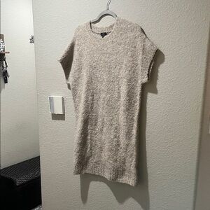 Cozy Beige Knit Dress